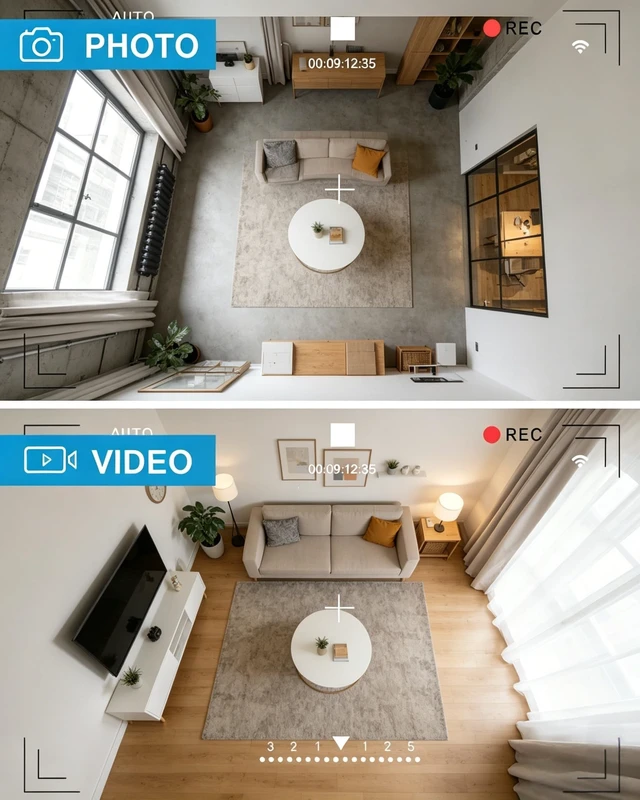 Alt view image 4 of 5 - Kestanlora HD 1080P Camera Smoke Detector WiFi Cameras Wireless Small Nanny Cam with Motion Detection, Surveillance Indoor Camera for Home Security No Audio