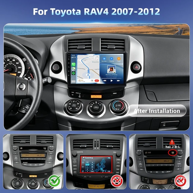 Alt view image 2 of 5 - 4Core+64G Android Car Radio for Toyota RAV4 2007-2012