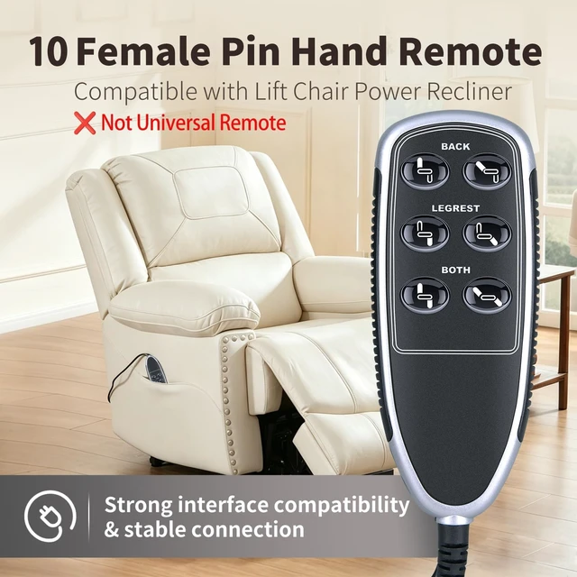 Alt view image 2 of 5 - MOVHEIYL 11850U-07 Replacement Remote Control for La-Z-Boy InSeat Recliner