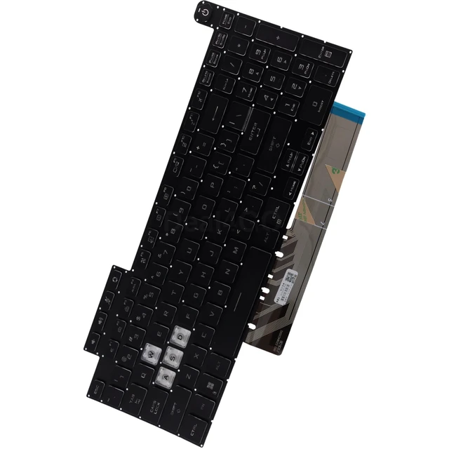 Alt view image 3 of 5 - Deal4GO Backlit Keyboard Replacement for ASUS TUF Gaming FX507 FA507 FX517 FX707 FA707 FX577 FX507ZC-ES5 FX517ZM-AS733 - Black