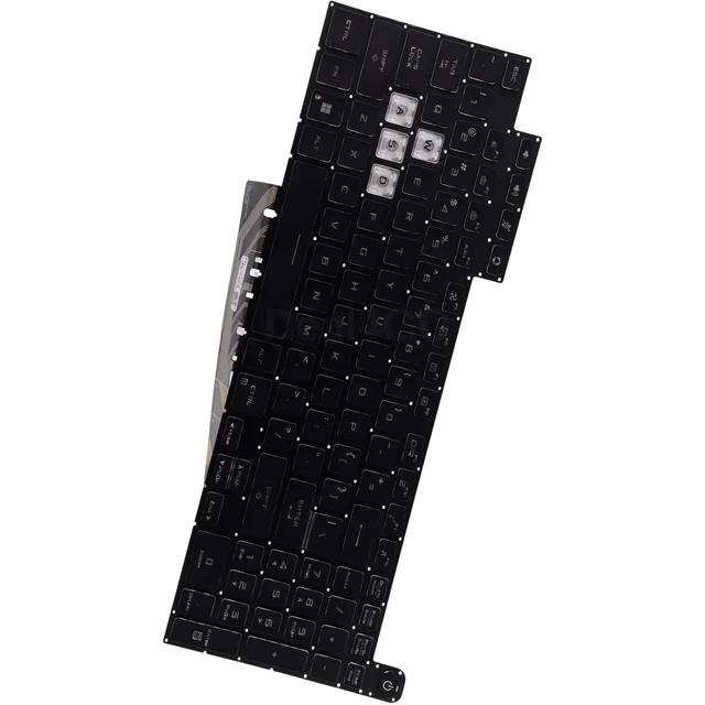 Alt view image 5 of 5 - Deal4GO Backlit Keyboard Replacement for ASUS TUF Gaming FX507 FA507 FX517 FX707 FA707 FX577 FX507ZC-ES5 FX517ZM-AS733 - Black