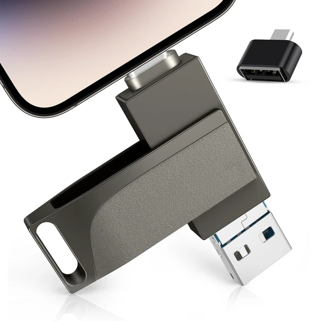 Main image of 512GB Photo Stick for Smartphones, 4in1 Functionality, Directly Transfer Photos to USB Drive, Supports Storage of Photos/Videos/Various Files, Compatible with iPhone/iPad/Android/PC and More.