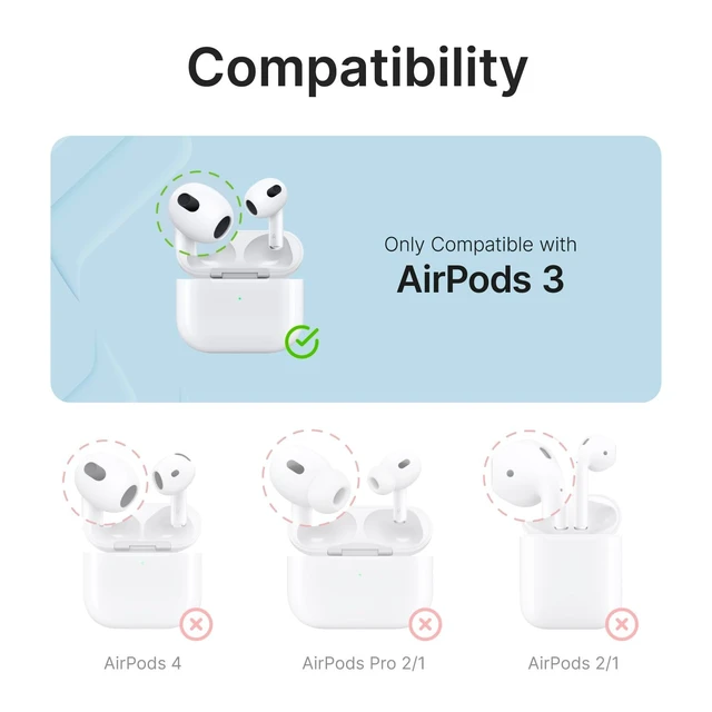 Alt view image 2 of 5 - Catalyst Waterproof Case for AirPods 3rd Generation (2021) - Wireless and USB-C Charging Compatible AirPods 3rd Generation Case, Drop Protection Cover for AirPods 3 One Piece Design with Carabi