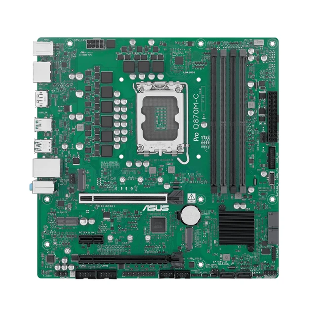 Alt view image 2 of 5 - ASUS Pro Q870M-C-CSM Micro-ATX mATX Q870 Business Motherboard with Intel Core Ultra Processors (Series 2) & Intel vPro Support and Enhanced Security, Reliability and Manageability