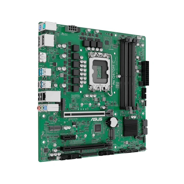 Alt view image 4 of 5 - ASUS Pro Q870M-C-CSM Micro-ATX mATX Q870 Business Motherboard with Intel Core Ultra Processors (Series 2) & Intel vPro Support and Enhanced Security, Reliability and Manageability