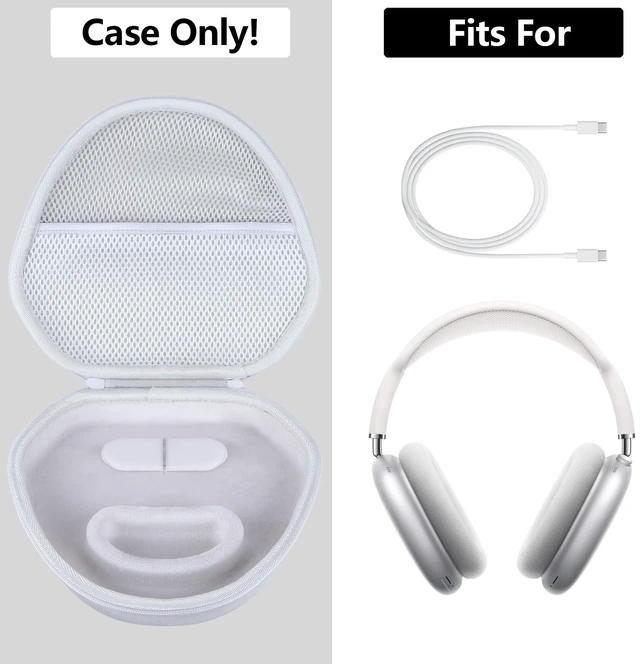 Alt view image 3 of 5 - RIYADAone Hard Case Replacement for Apple Airpods Max Over-Ear Headphones