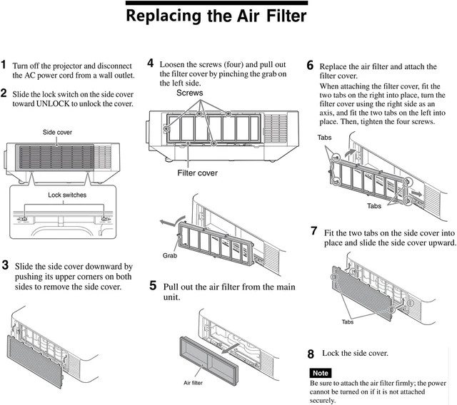 Alt view image 4 of 4 - AOERUOW A2083330A PK-F60FB1 Replacement Projector Air Dust Filter for Sony LMP-F280,VPL-FW60,VPL-FH60,VPL-FH65,VPL-FHZ57,VPL-FHZ58,VPL-FHZ61,VPL-FHZ65,VPL-FHZ66,VPL-FHZ70,VPL-FHZ75,VPL-FWZ60,VPL-FWZ65