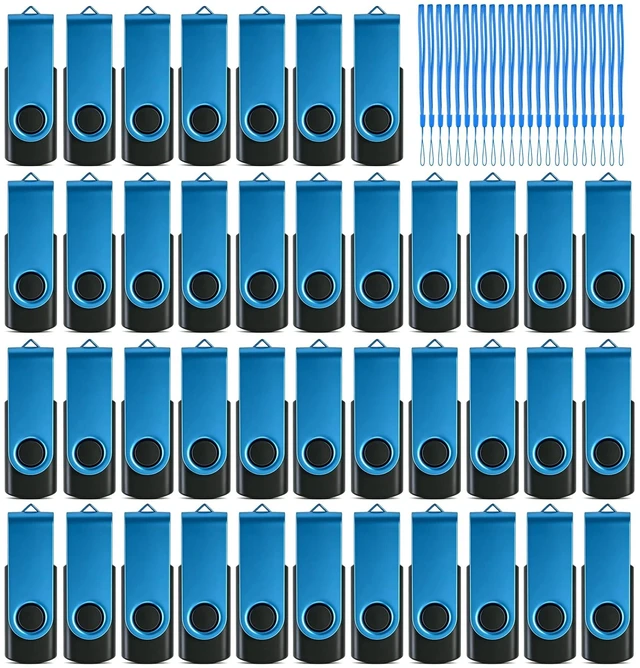 Main image of 50 Pack 1GB USB Flash Drive Bulk Nicepiten USB 2.0 Thumb Drive Pack - Blue