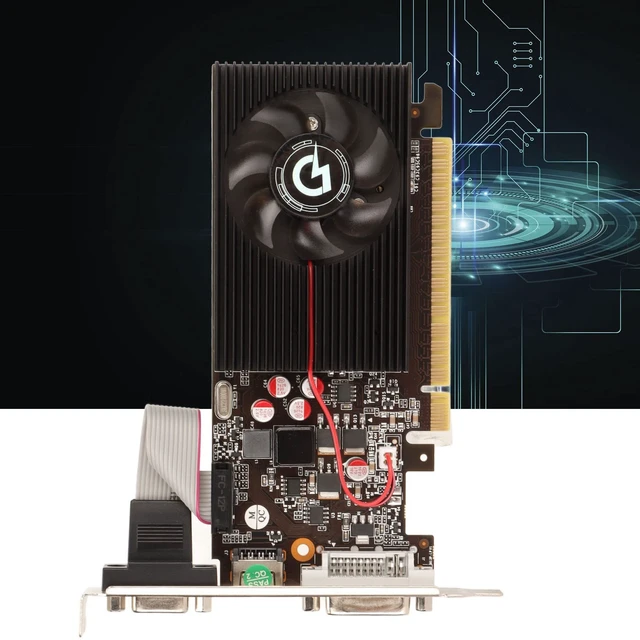 Alt view image 4 of 5 - Zunate 2022 GT730 4G Gaming Graphics Card for Desktop, 700MHz 2668MHz 128bit Computer Graphics Card with VGA DVI, Single Fan, PCI Express 1.1