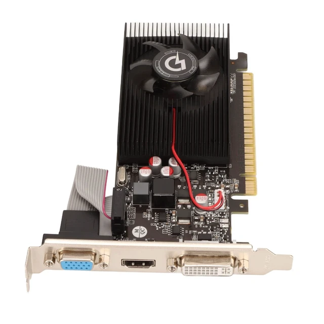 Alt view image 5 of 5 - Zunate 2022 GT730 4G Gaming Graphics Card for Desktop, 700MHz 2668MHz 128bit Computer Graphics Card with VGA DVI, Single Fan, PCI Express 1.1