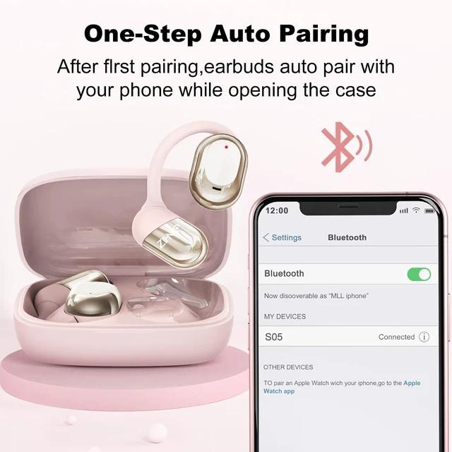 Alt view image 3 of 5 - ZIHNIC Wireless Bluetooth Earphones Cmfortable Ear Hooks IPX5 iOS Android