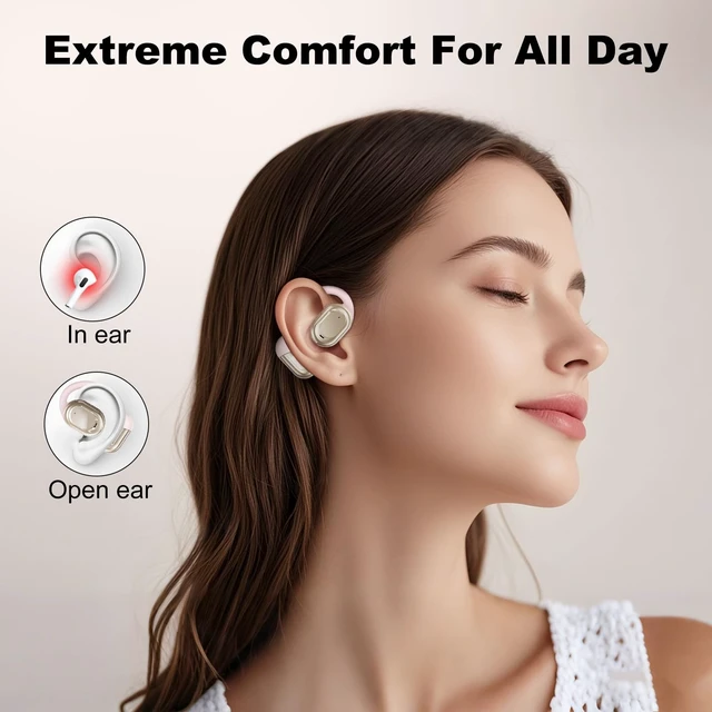 Alt view image 4 of 5 - ZIHNIC Wireless Bluetooth Earphones Cmfortable Ear Hooks IPX5 iOS Android
