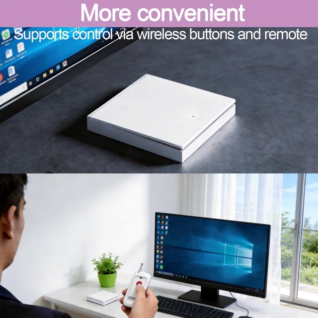 Alt view image 3 of 5 - WiFi PC Power Switch with PCIe Card, Remote PC Power Button