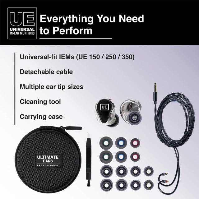 Alt view image 5 of 5 - Ultimate Ears Pro UE 250 Universal IEMs Double Drivers - 1 Pair