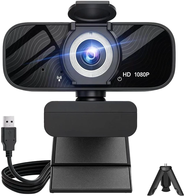 Main image of RichEast HD Pro PC Webcam, Full HD 1080p/30fps Video, Clear Audio, 120 FOV, Light Correction, Works with Microsoft Teams, Google Meet, Zoom, Mac/Laptop