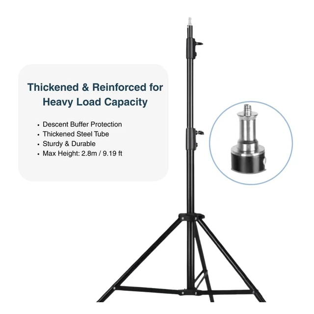 Alt view image 3 of 5 - Fotoleey 9.19 FT Aluminum Alloy Tripod for Xbotgo Falcon,Chameleon, Lights