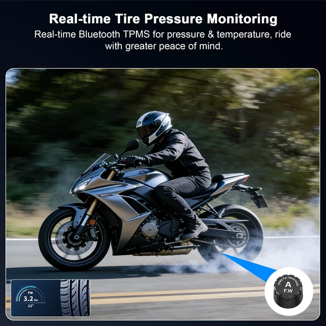 Alt view image 5 of 5 - MORVISAC 5" Motorcycle CarPlay & Android Auto Touchscreen