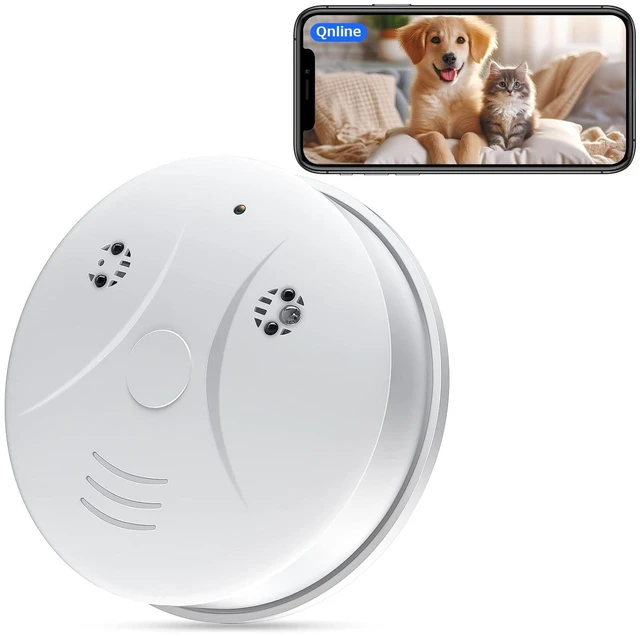 Main image of Indoor Security Camera Wireless HD 1080P Video Smoke Detector Hidden Camera