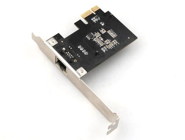 Alt view image 3 of 4 - Tenext Realtek Chipset 5 Gigabits Gbps PCIe PCI Express Ethernet Network Interface Card Adapter with Low Profile Bracket for Desktop PC/Mac(No Software)
