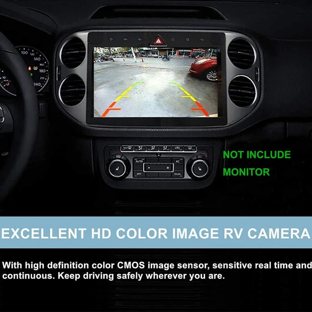 Alt view image 5 of 5 - License Plate Frame Backup Camera Night Vision Car Rear View Camera with 8 Bright LEDs 170 Viewing Angle Waterproof Backup Camera Vehicle Universal Reversing Assist Security