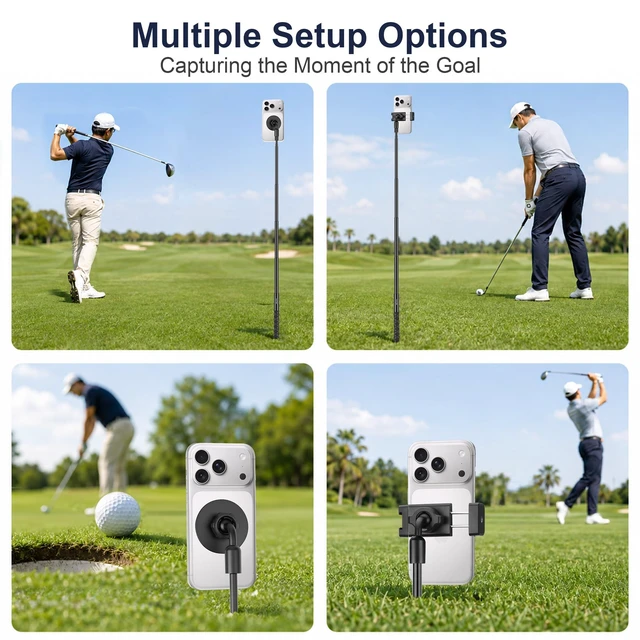Alt view image 3 of 5 - YUTILLENS Golf Monopod, Magnetic Phone Stand for Golf Swing Recording