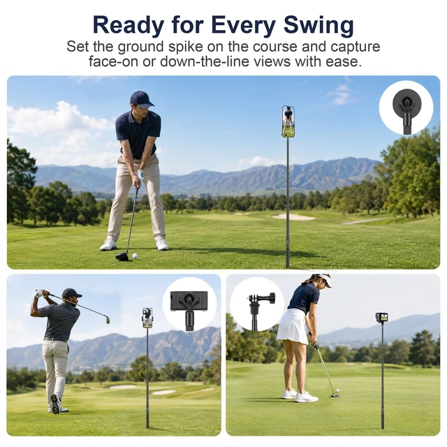Alt view image 4 of 5 - YUTILLENS Golf Monopod, Magnetic Phone Stand for Golf Swing Recording