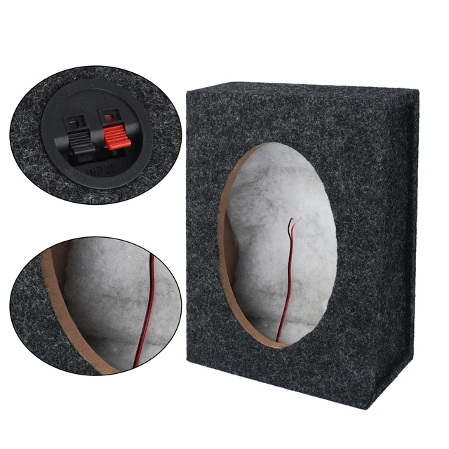Alt view image 2 of 5 - GEFEDESUL 4 Pcs Angled Style Car Audio Speaker Box, 9.25 x 4.7 x 12.2 Inch Solid Built Automobile Van Casing for Vehicle Sound System Installation