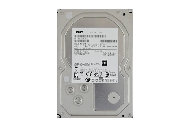 Alt view image 4 of 5 - HGST Ultrastar 7K6000 HUS726060ALE610 0F23001 6TB 7200 RPM SATA 3.5" 512E ISE 128MB Cache Enterprise Hard Drive