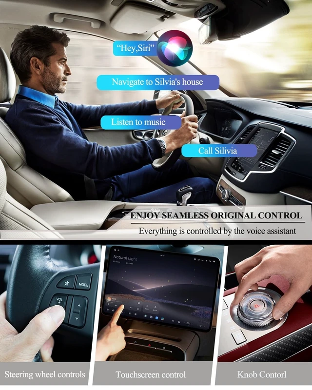 Alt view image 5 of 5 - 2-in-1 Wireless CarPlay & Android Auto Adapter,2026 Upgrade Auto Adapter Instant Wired to Wireless Conversion, Plug & Play, Mini & Stable with USB-C/Type-C, Compatible with iOS 10+ & And
