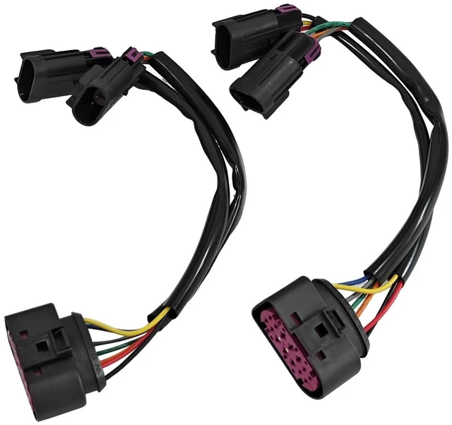 Main image of GUYAOYI 2Pcs Quad Housing to Projector Headlight Conversion Harness