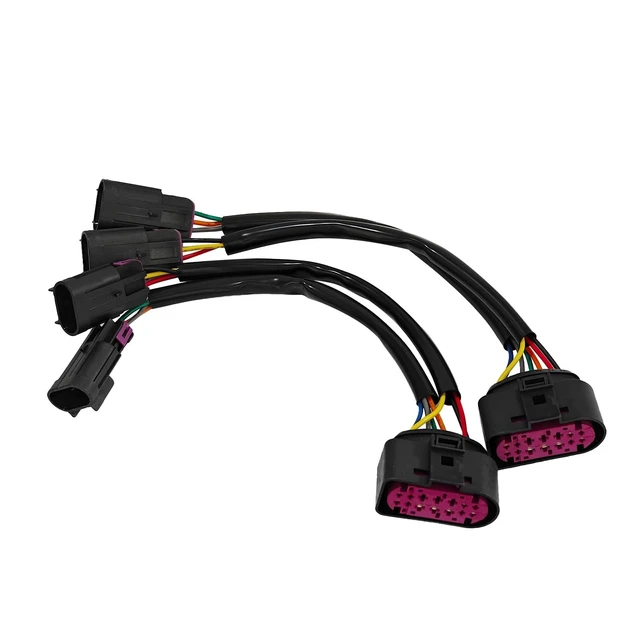 Alt view image 3 of 5 - GUYAOYI 2Pcs Quad Housing to Projector Headlight Conversion Harness