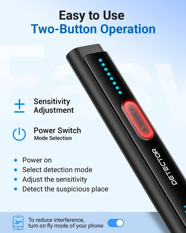 Alt view image 4 of 5 - FIBATDOR Hidden Camera Detectors GPS Tracker Detector for Travel, Hotels