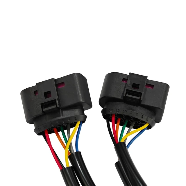 Alt view image 4 of 5 - GUYAOYI 2Pcs Quad Housing to Projector Headlight Conversion Harness