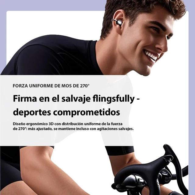 Alt view image 5 of 5 - Open-Ear Clip-On Earbuds Bluetooth 6.0 Wireless Headphones Open Ear Buds