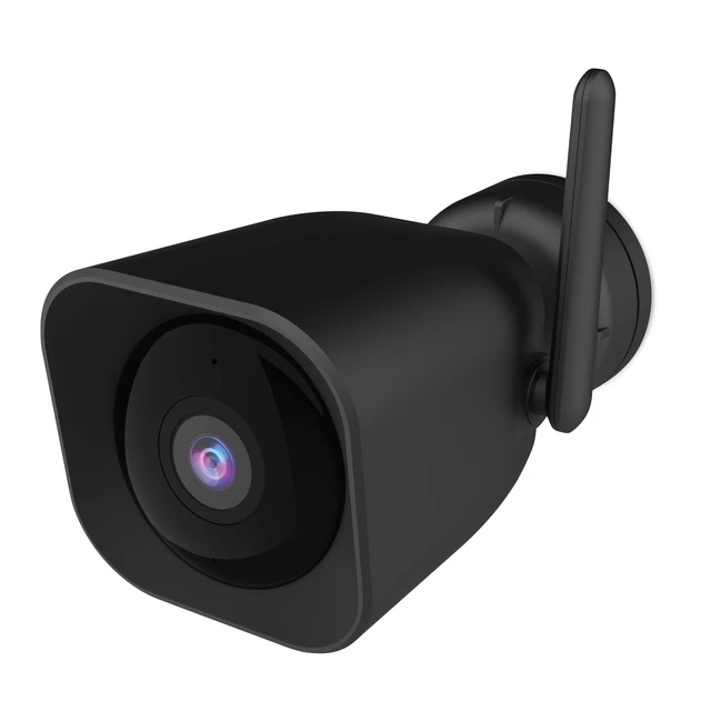 Alt view image 2 of 5 - Feit Electric Plug-in Outdoor Security Camera, 2K HD, Advance Motion Detection, 2.4GHz Wi-Fi, 30ft. Night Vision, 2-Way Audio, Micro SD Card Storage, AI-Powered Smart Alerts, Always-On Wired Power