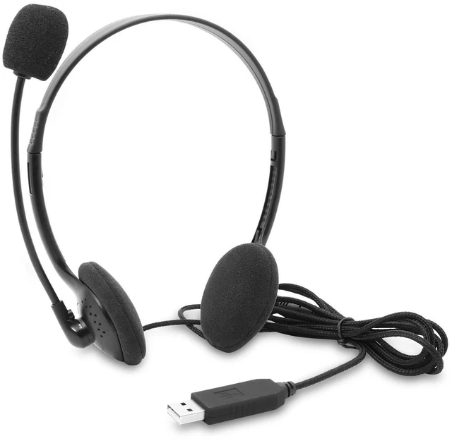 Main image of EBODA USB Headset Computer Headset with Noise Cancelling Microphone, Lightweight PC Headset Wired Headphones Business Headset for Skype Webinar Cell Phone Call Center