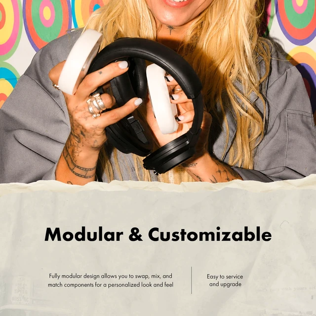Alt view image 4 of 5 - Fender Audio Mix Over Ear Wireless Headphones w/Active Noise Cancellation