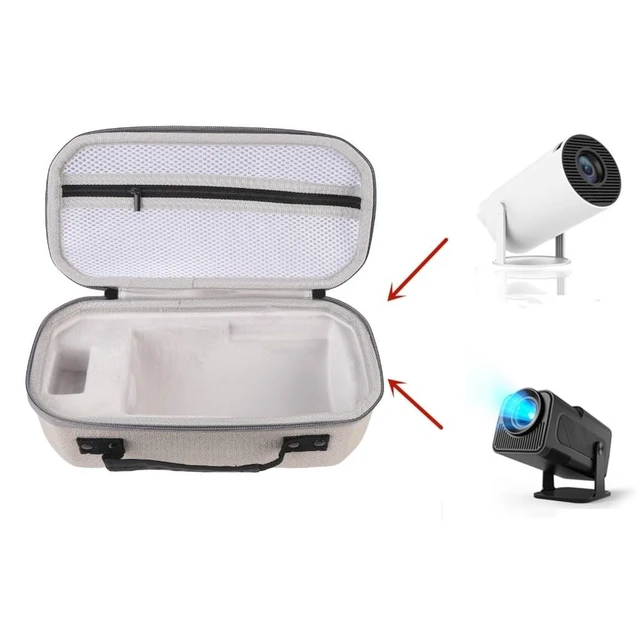 Alt view image 5 of 5 - Anu Limen Hard Case for Nebula Capsule 3 1080P Projector, EVA Nylon Shockproof Rainproof Travel Storage Bag,Compatible with HY300 for HY320 Projector