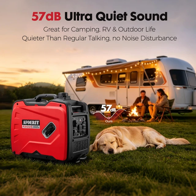 Alt view image 5 of 5 - 3500 Watt Generator Portable Inverter Power RV Camping CO Protect