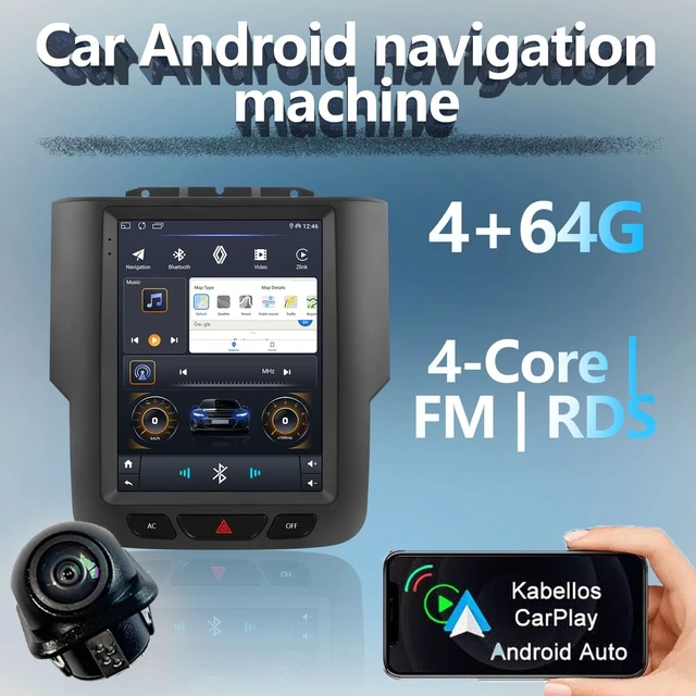 Alt view image 2 of 5 - 9.7-Inch Android 13 Car Stereo with WiFi GPS Navigation, 4 Core Radio Player, Touch Screen Audio System for Dodge RAM 2013-2018, Backup Camera, 2GB RAM 32GB Storage (A 4+64)