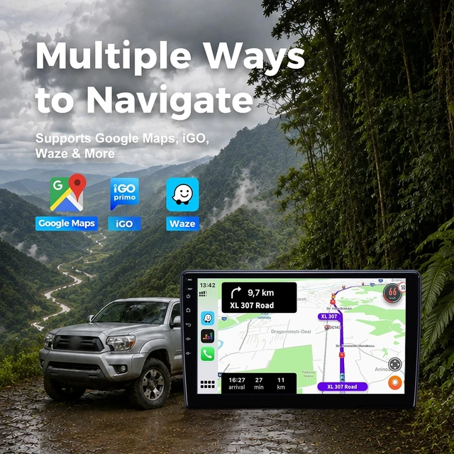 Alt view image 5 of 5 - Stweiavo 4+64GB Car Radio Stereo Carplay Screen for Toyota Tacoma 2005-2015