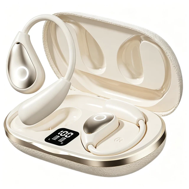 Main image of HJSlucky 2026 Open Ear Earbuds, 70H Playtime, 14.2mm Dynamic Drivers, IPX6