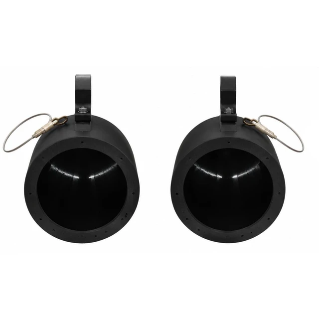 Alt view image 2 of 5 - OceanRock 6.5" Wakeboard Tower Speaker Pod Enclosures ^^ Glossy Black 3D Printed PETG ^^ Compatible with Kicker DS18 Rockford Fosgate ^^ Marine Boat ATV UTV Jeep Roll Bar 1"2" ^^ Pair