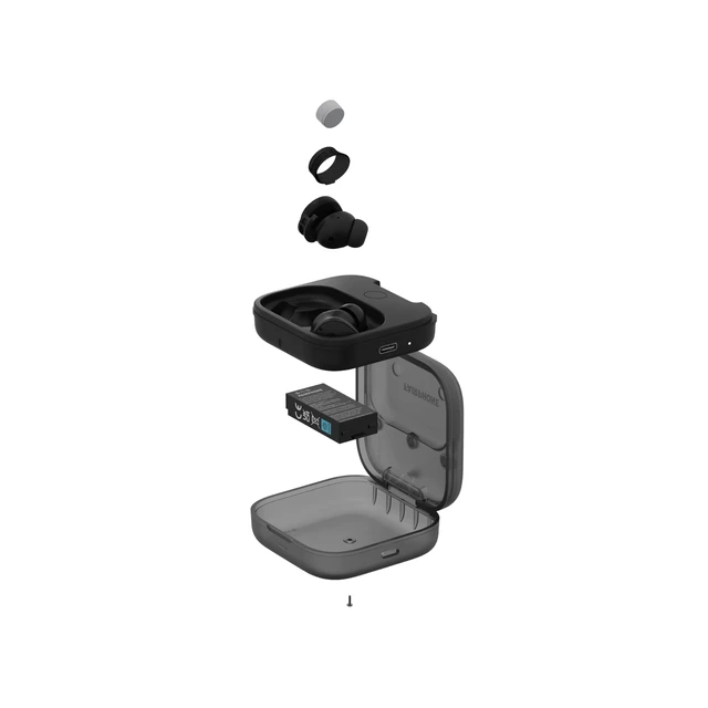 Alt view image 3 of 5 - Fairphone Fairbuds True Wireless Earbuds with Active Noise Canceling, Ambient Mode, Titanium-Coated Drivers, 26H Battery, ENC Mics, Multipoint Bluetooth, iOS & Android App, Replaceable Parts, B