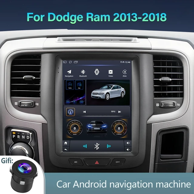 Alt view image 4 of 5 - 9.7-Inch Android 13 Car Stereo with WiFi GPS Navigation, 4 Core Radio Player, Touch Screen Audio System for Dodge RAM 2013-2018, Backup Camera, 2GB RAM 32GB Storage (B 2+32)