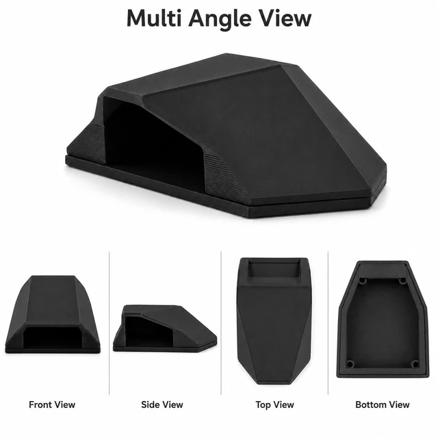 Alt view image 5 of 5 - Rear Camera Protective Cover Mount Compatible with WOLFBOX G900 G930 Black Camera Shield Fixing Base for Dash Cam Backup Camera Flat Surface Installation 1 Pack