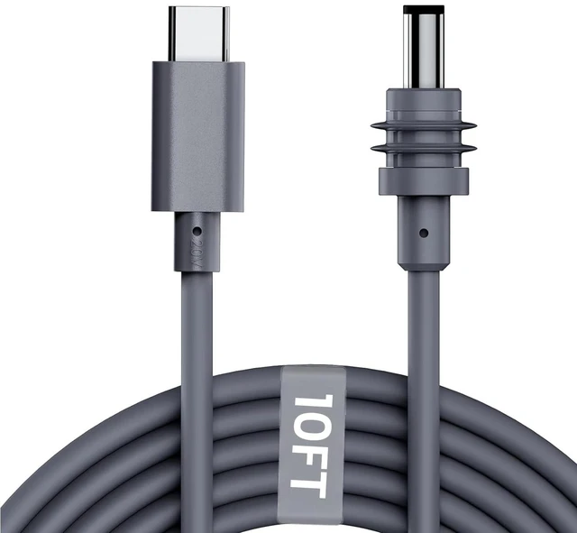 Main image of Starlink Mini USB C Cable 3M/10FT, USB-C to DC Power Cable for Starlink Mini, 100W PD Type-C to DC5521 Power Cord, 18AWG Waterproof Cable for Power Bank, Car Charger, RV Camping