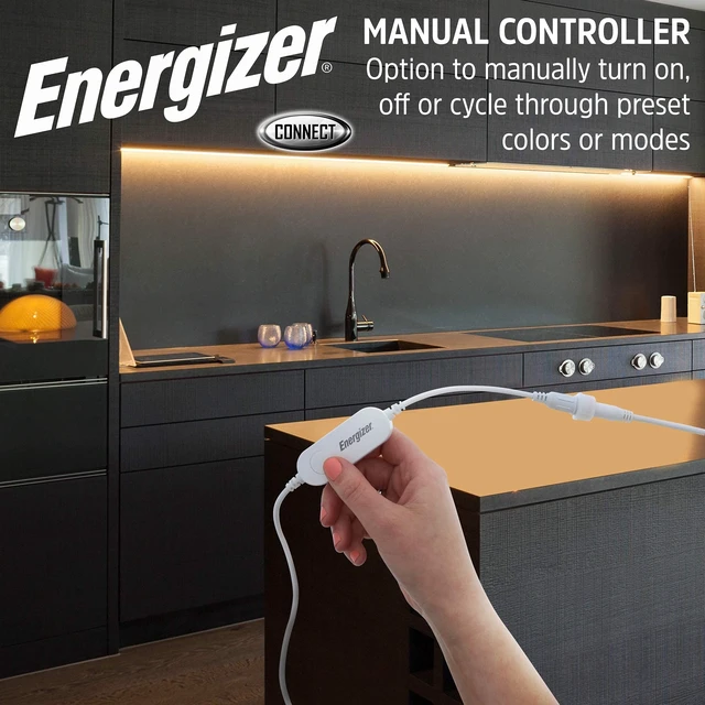Alt view image 3 of 5 - Energizer SMART LED Light Strip Multi-Color - 16FT