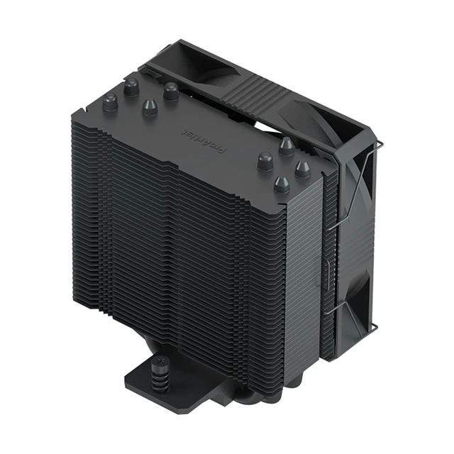 Alt view image 3 of 5 - ProArtist X400 Black CPU Air Cooler,110mm High Performance PWM Fan, 4 Copper Heat Pipes, PC Cooler with AGHP Technology, Low Noise & Easy Installation for AMD AM5 & Intel LGA 1851/1700 (X400 Pro