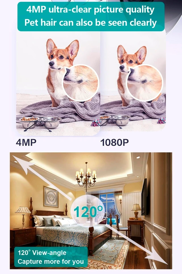 Alt view image 3 of 5 - 2026 4K HD Wall Outlet Hidden Camera, Wireless Indoor Security Nanny Cam